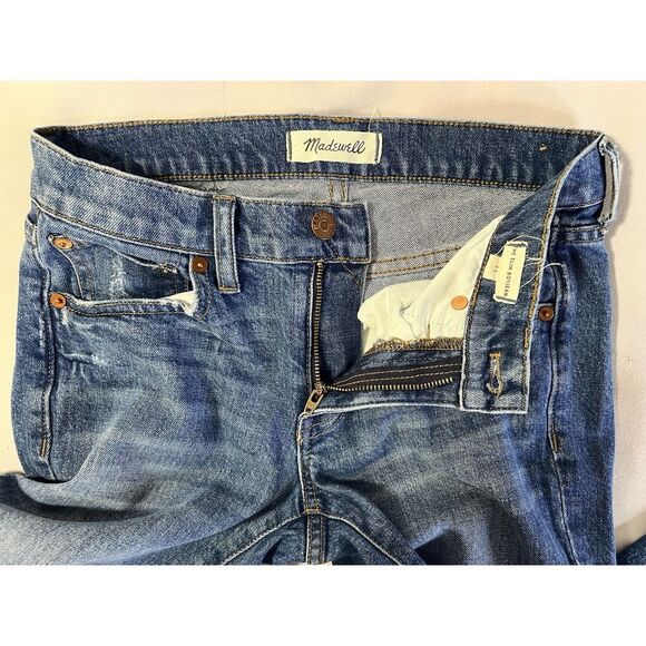 Womens MADEWELL The Slim Boyjean Stretch Denim Jeans 23 Med Wash - Picture 5 of 10